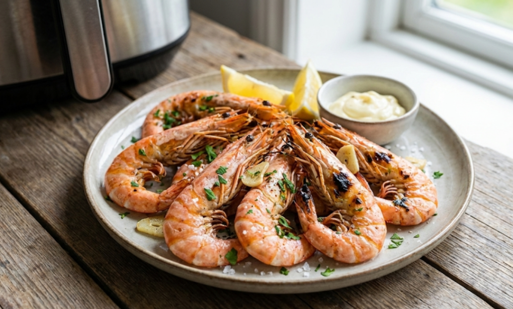 Langostinos airfryer