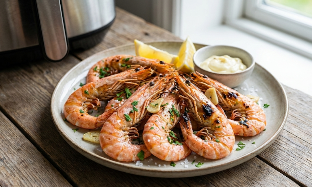 Langostinos airfryer