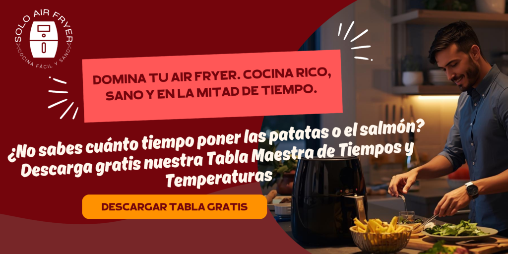 tabla de tiempos airfryer