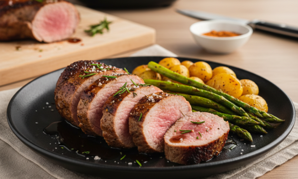 Solomillo de cerdo en airfryer