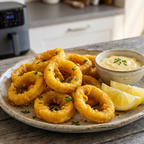 Calamares en freidora de aire