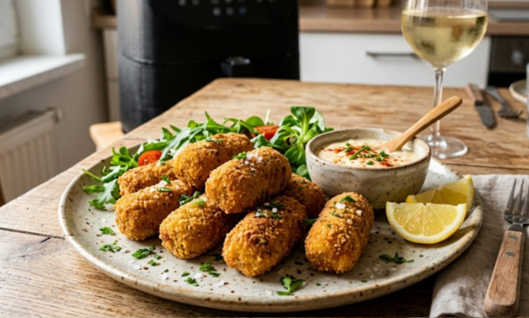 Croquetas en freidora de aire
