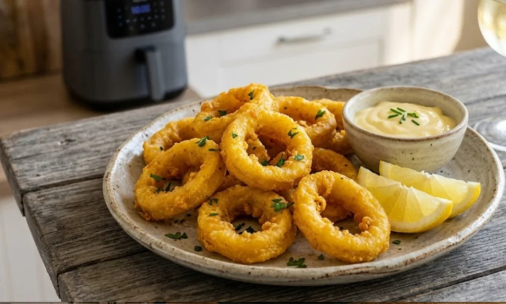 calamares a la romana en freidora de aire