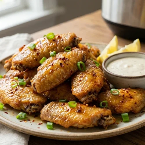 alitas de pollo en afreidora de aire