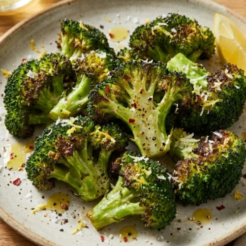 brocoli en freidora de aire