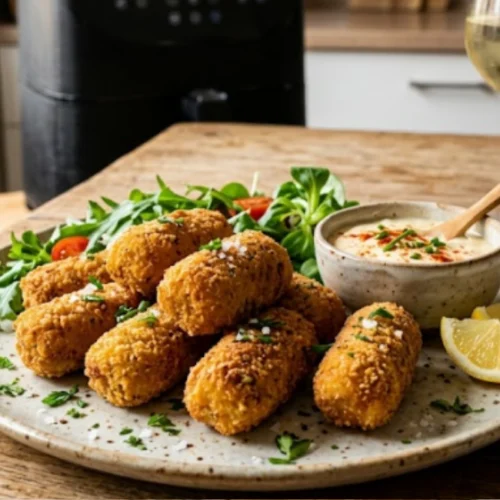 croquetas en freidora de aire