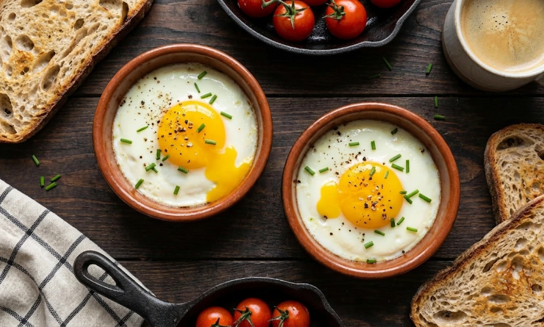 huevos fritos en freidora de aire